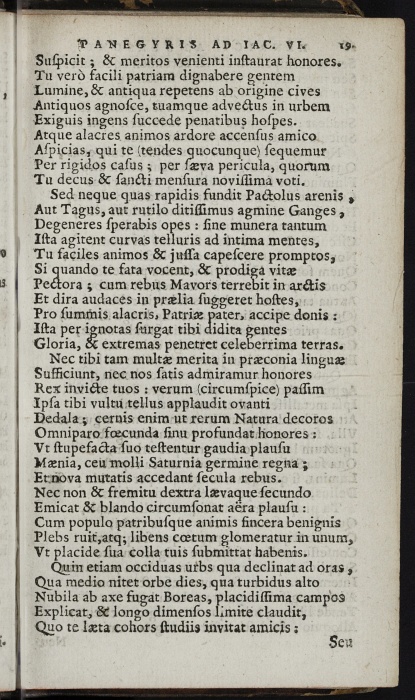 Photograph of Henry Anderson: Panegyris Ad Serenissimum Potentissimumque Regem Iacobum VI, Perthanam urbem ingredientem v Cal Iunias [1580]