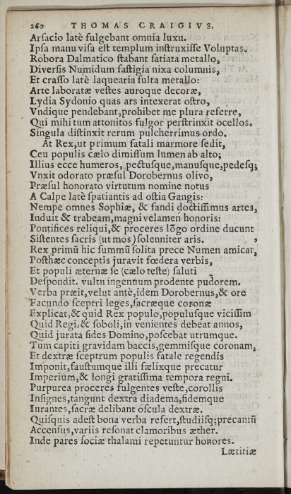 Photograph of Thomas Craig of Riccarton: Serenissimi & Invictissimi Principis Iacobi Britanniarum & Galliarum Regis Stefa ???????????? (1603)