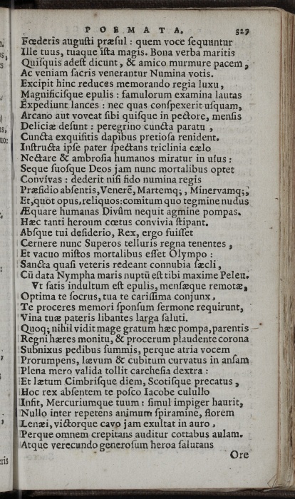 Photograph of Hercules Rollock: De Augustissimo Iacobi VI Scotorum Regis, & Annae, Frederici 2, Danorum Regis filiae conjugio, 13 Kal. Septemb. 1589. in Dania celebrato, Georgio Scotiae Mareschallo sui Regis vicem obeunte, Epithalamium. Ad Annam Scotorum Reginam.