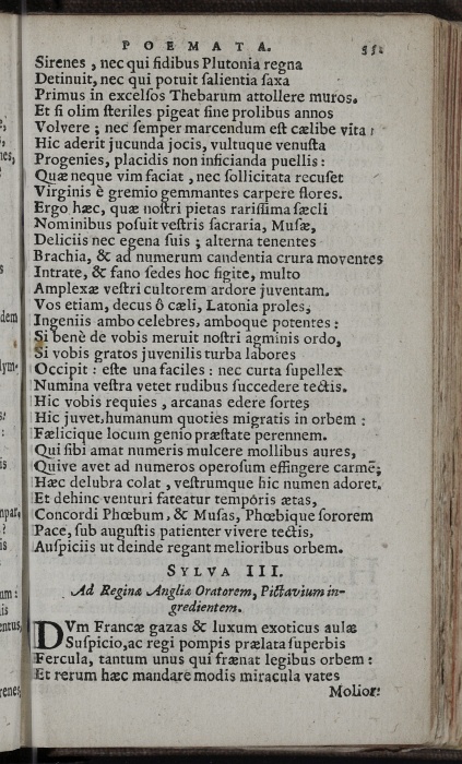 Photograph of Hercules Rollock: Sylva II: De Sacello quodam Musis & Musica dedicato Pictavii