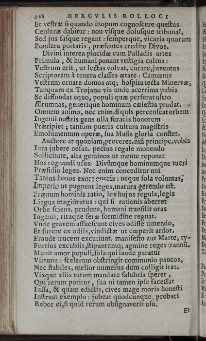 Photograph of Hercules Rollock: Sylva VII Paraenetica: De Procerum Scoticorum reditu ab exilio ad Kal. Novemb, anno 1585